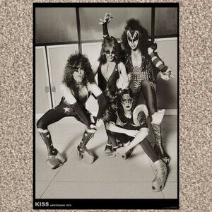 KISS AMSTERDAM 1976 Poster 24 X 36 LARGE New